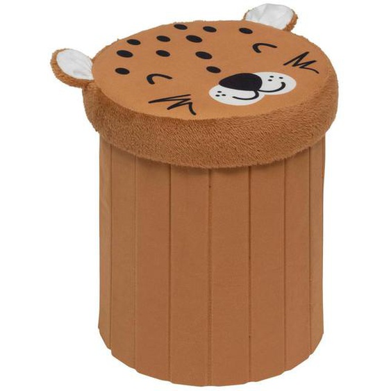 Pouf-coffre Enfant - Anoki Orange