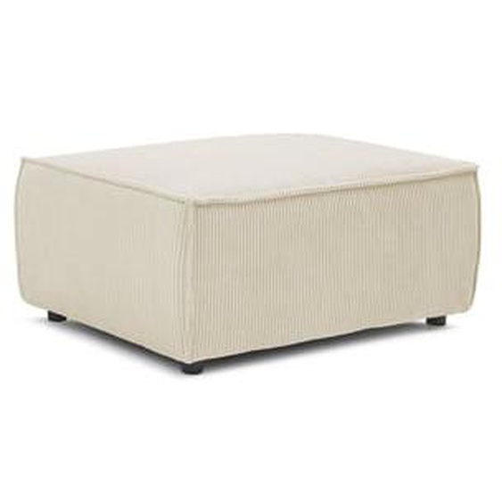 Pouf compact NIHAD velours côtelé