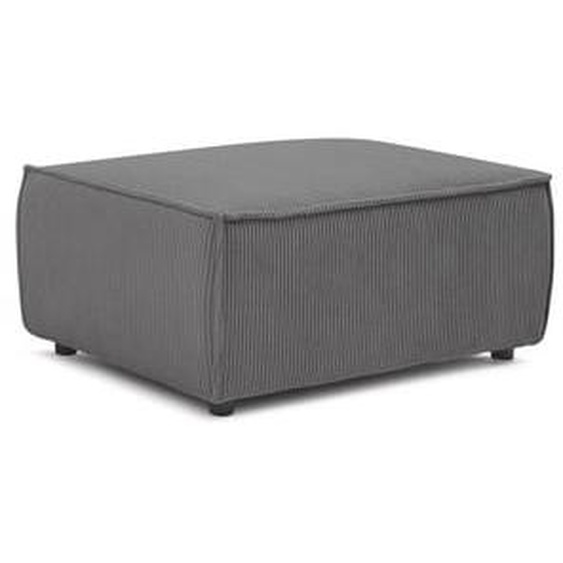 Pouf compact NIHAD velours côtelé