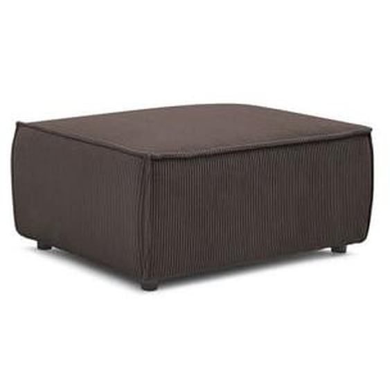 Pouf compact NIHAD velours côtelé