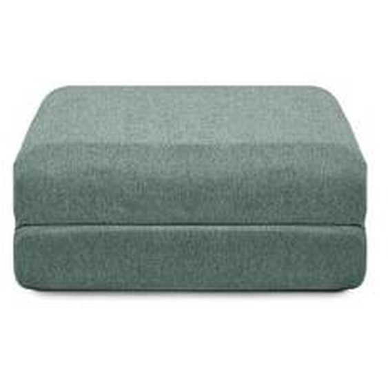 Pouf modulable et convertible - Tissu lisse - Marron