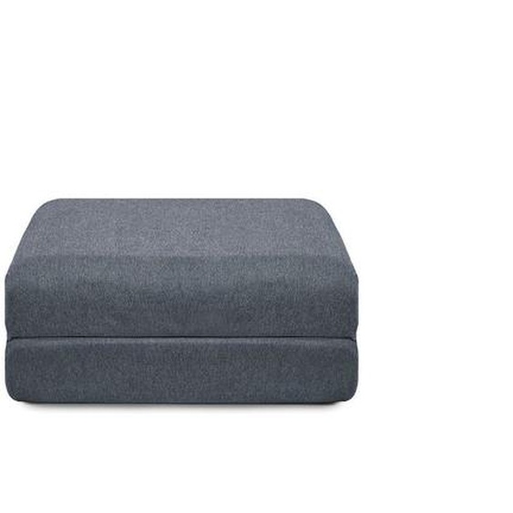 Pouf modulable et convertible - Tissu lisse - Marron