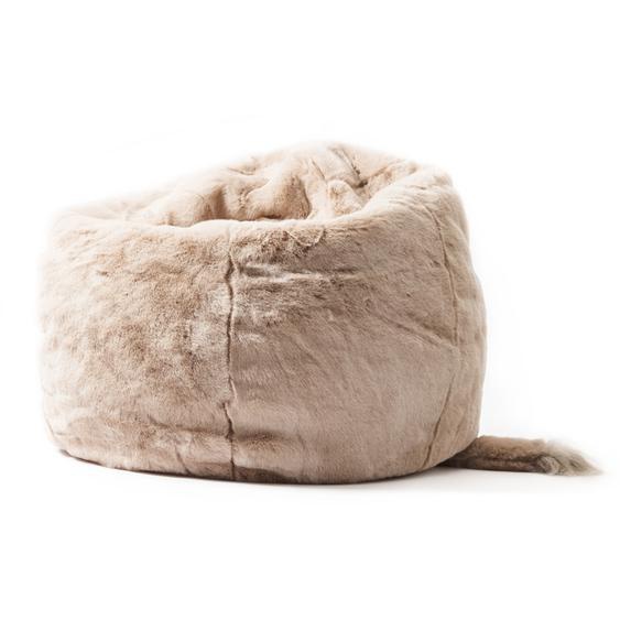 Pouf en peluche Éléphant George avec remplissage