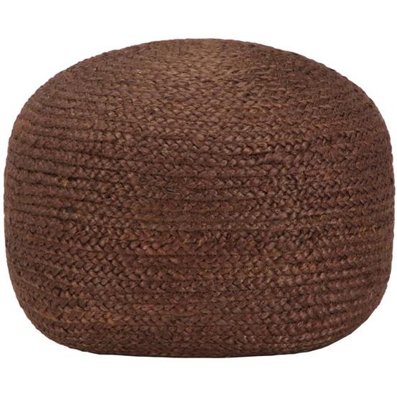 Pouf fait à la main Marron 40 x 45 cm Jute