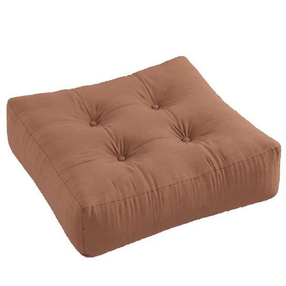 Pouf futon standard MORE POUF coloris brun argile