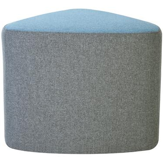 Pouf modulable Flower tissu non feu M1 -Bicolore gris bleu