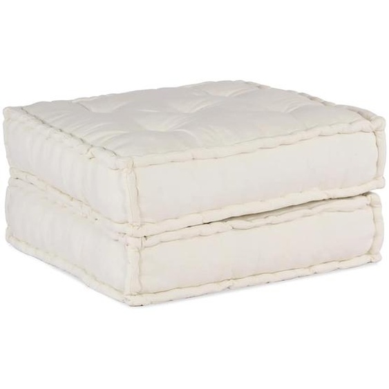 Canapé modulaire crème 70x70x36 tissu