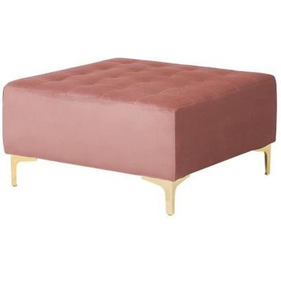 Pouf ottoman rose ABERDEEN - BELIANI - Moderne - Salon - Intérieur