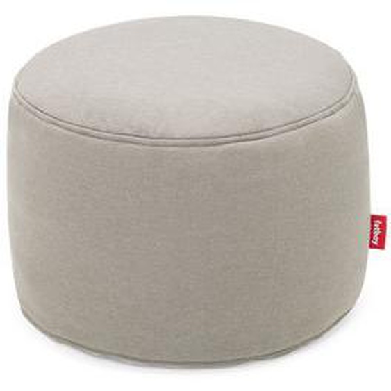 Pouf Point Outdoor tissu gris beige / Tissu Olefin - Ø 50 cm - Fatboy