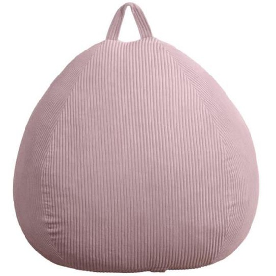 Pouf Poire Velours Côtelé déhoussable - 120x100 cm Bananair Rose