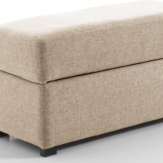 Pouf rectangle, Ecru