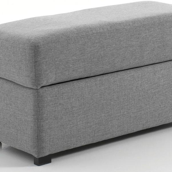 Pouf rectangle, Gris clair