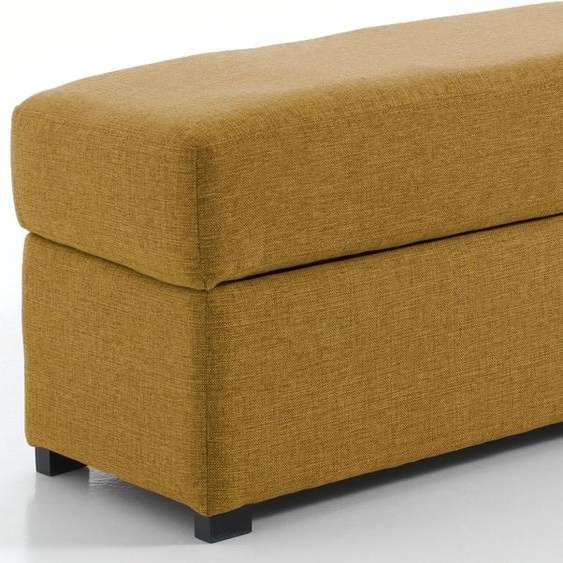 Pouf rectangle, Moutarde