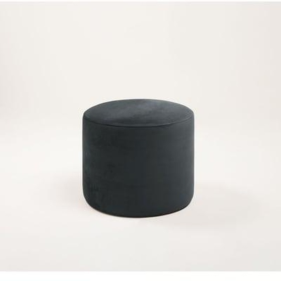 MADURA - Pouf Romeo  en Revêtement en velours certifié OEKO-TEX Noir