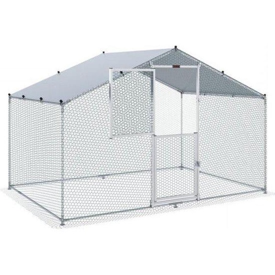 Poulailler - 2 x 3 x 2 m - Modèle extérieur avec auvent