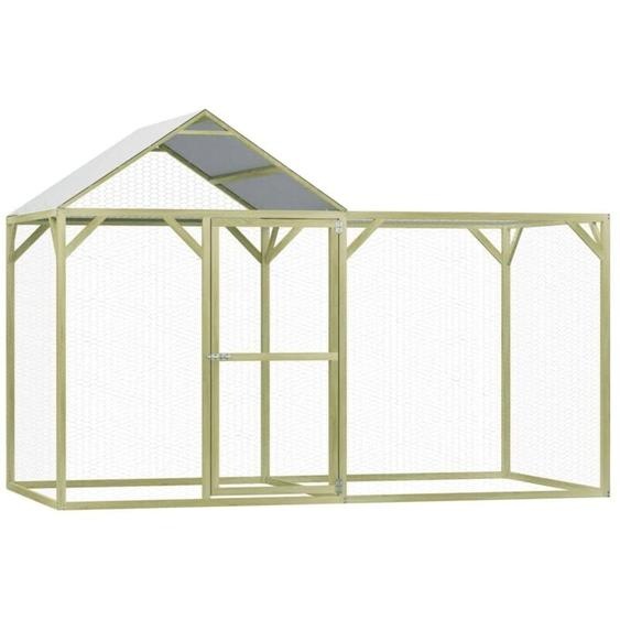 Poulailler 3x1,5x2 m Pinède imprégnée