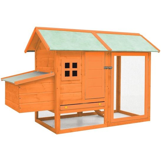 Poulailler Bois de pin massif et sapin 170x81x110 cm