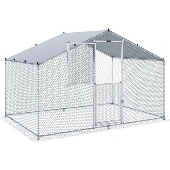 Poulailler DeLuxe - Enclos pour poules - Extérieur - 2x3x2m - Enclos extérieur avec toit pare-soleil
