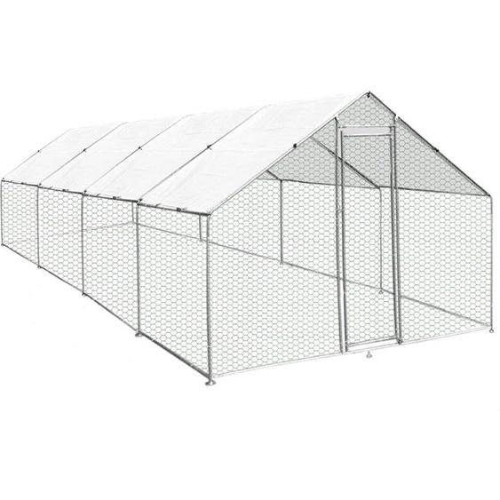 Poulailler Parc à poules Enclos extérieur Cage à poules UV Volaille