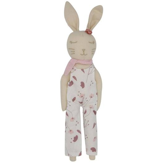 Poupée En Coton Bio lili La Lapine Rose