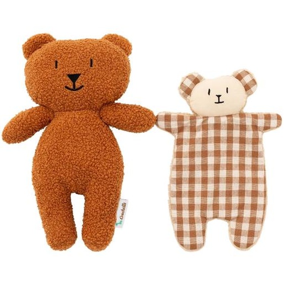 Poupée En Tissu Ours Teddy Ultra Doux Brown