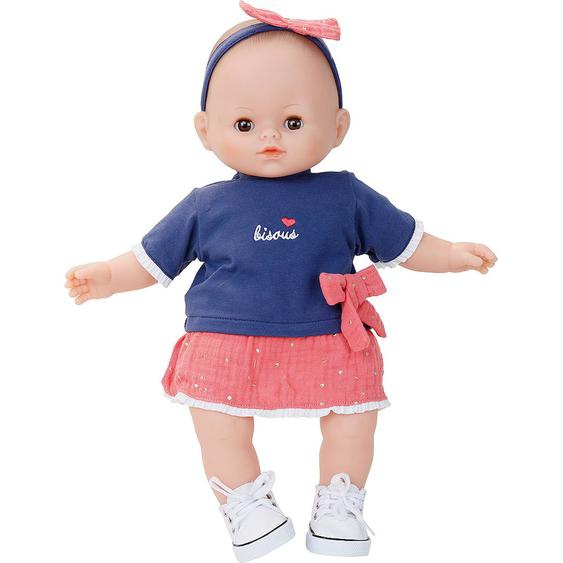 Poupée Petit Câlin Souple 36 Cm Célène Bleu