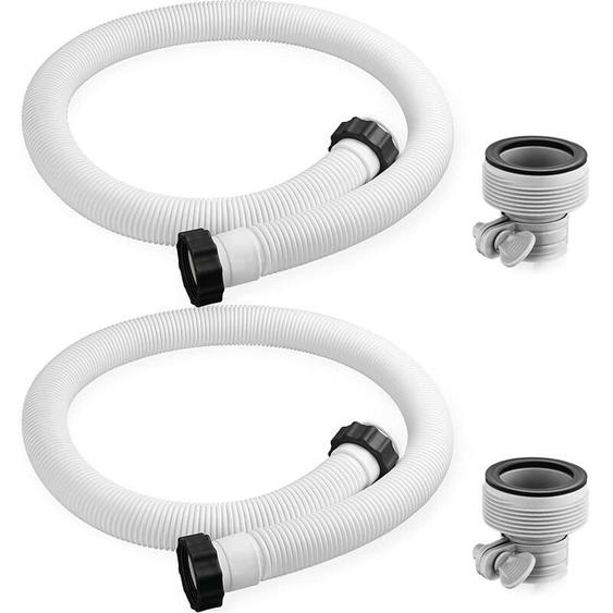 Pour Intex piscine tuyau adaptateur tuyau de remplacement piscine tuyau filtre pompe raccords de tuyau (2 pièces) - Ulisem