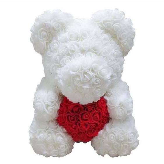 pour toujours amour fleur éternelle Rose ours poupée Saint Valentin anniversaire anniversaire Girlfriend femme cadeau 25cm