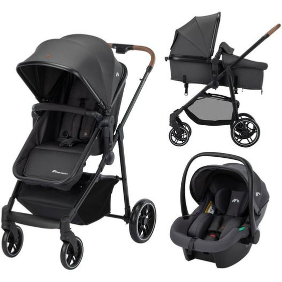 Poussette 3 En 1 I-size Avec Assise Convertible En Nacelle Et Cosi, Haze Trio Lux Mineral Graphite