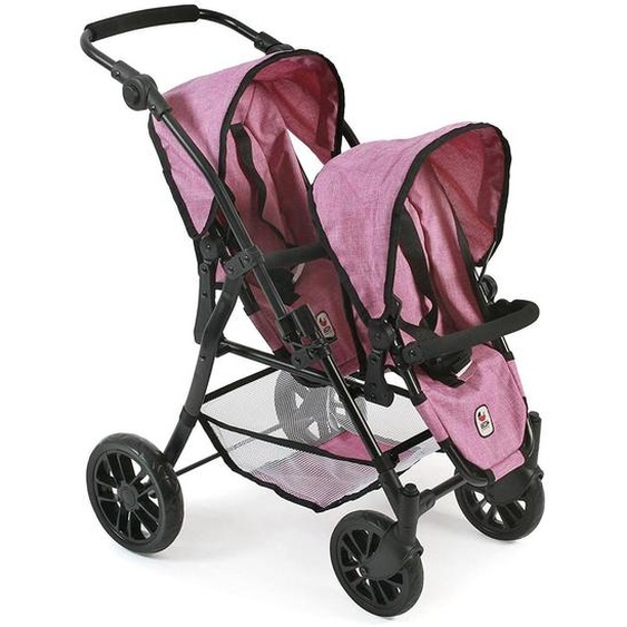 Poussette Buggy Twinny Pour Poupons Rose