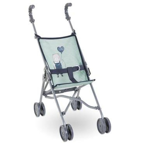 Poussette Canne Sauge et bleu