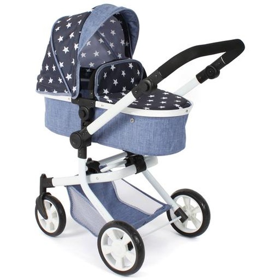 Poussette Combinée 2 En 1 Mika Bleu