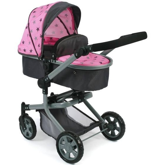 Poussette Combinée Mika Rose Et Noir