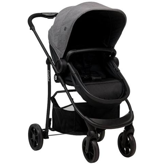 Poussette Combinée Trio Porto Gris Anthracite