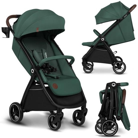 Poussette Compacte Ingrid Légère Et Pliable Jusqu’à 22 Kg Avec Amortissement Green Emerald