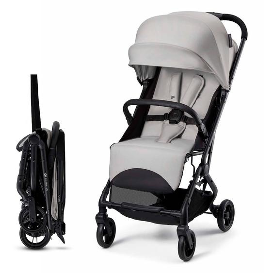 Poussette Compacte Kinderkraft Indy 3 Avec Pliage À Une Main Click & Fold, Position Allongée Et Roues Tpr Durables Gris