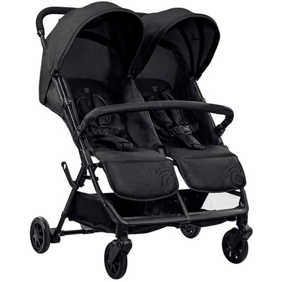 Poussette Double Henry Noir