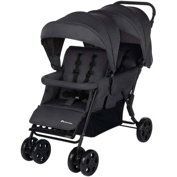 Poussette Double Pour Enfants Dâges Rapprochés Teamy Graphite Minéral