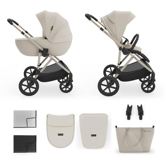 Poussette Évolutive 2 En 1 Suspension Améliorée Pour Enfants À 22 Kg Beige / Sand Dune