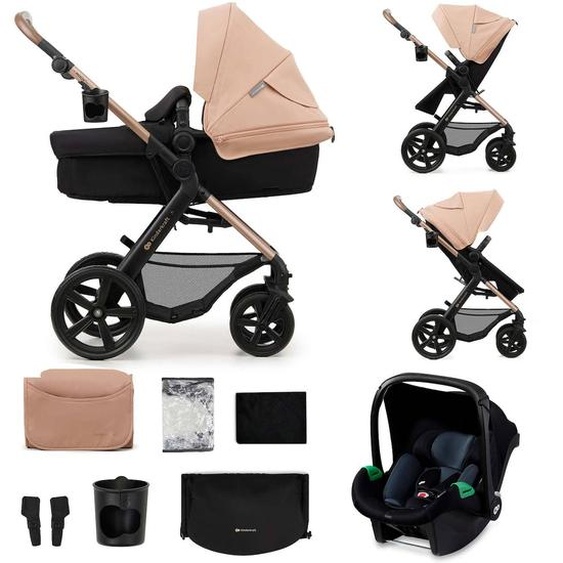 Poussette Moov 2 3 En 1 Avec Siège 2 En 1 Transformable, Mink Pro I-size, Travel System Et Roues Increvables Beige