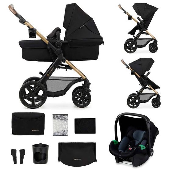 Poussette Moov 2 3 En 1 Avec Siège 2 En 1 Transformable, Mink Pro I-size, Travel System Et Roues Increvables Noir