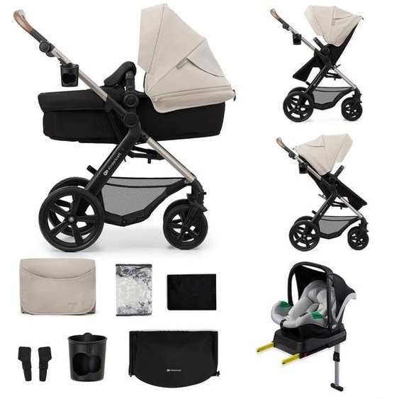 Poussette Moov 2 4 En 1 Avec Siège 2 En 1 Transformable, Mink Pro I-size, Travel System Et Roues Eva Gris