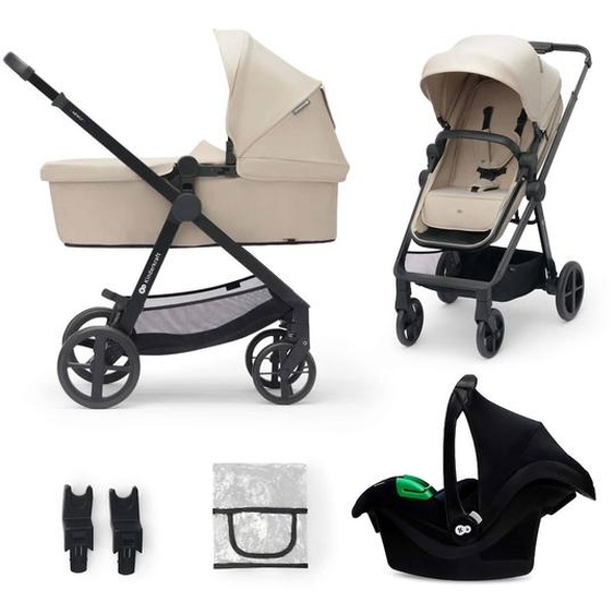 Poussette Newly 3 En 1 Avec Siège 2 En 1 Transformable, Mink Pro I-size, Pliage Facile Et Roues Increvables Beige