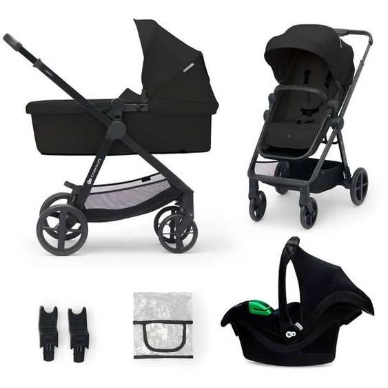 Poussette Newly 3 En 1 Avec Siège 2 En 1 Transformable, Mink Pro I-size, Pliage Facile Et Roues Increvables Noir
