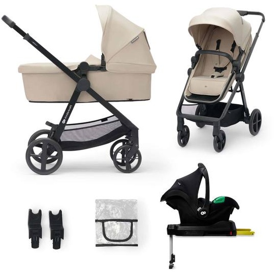 Poussette Newly 4 En 1 Avec Siège 2 En 1 Transformable, Mink Pro I-size, Travel System Et Pliage Facile Beige