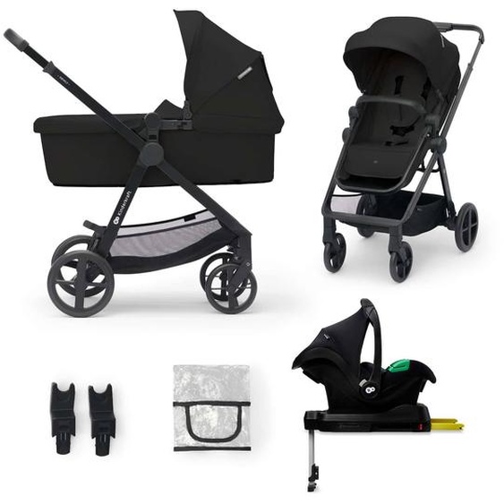 Poussette Newly 4 En 1 Avec Siège 2 En 1 Transformable, Mink Pro I-size, Travel System Et Pliage Facile Noir