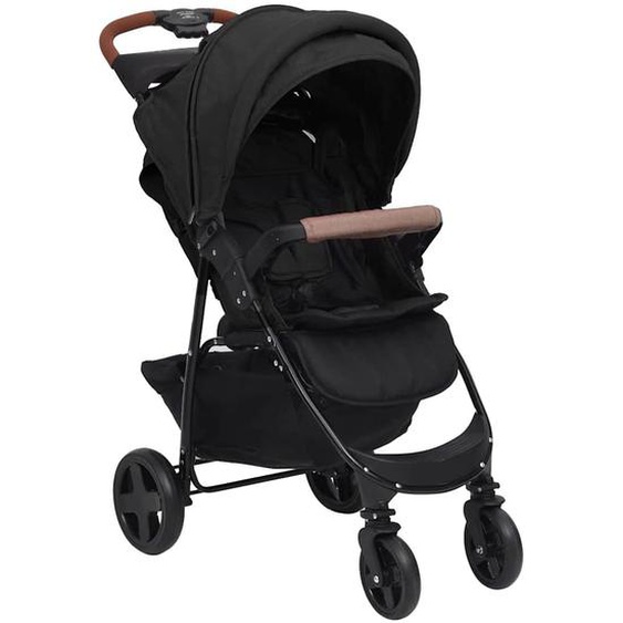 Poussette pour bébé 2-en-1 Anthracite Acier
