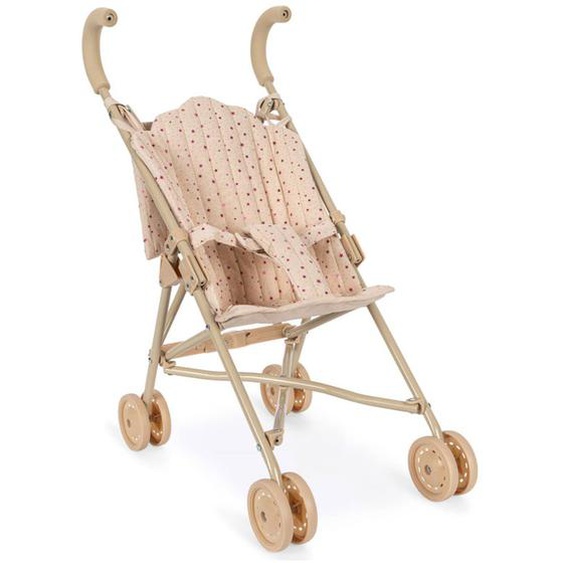 Poussette Pour Poupée Rose, Doré