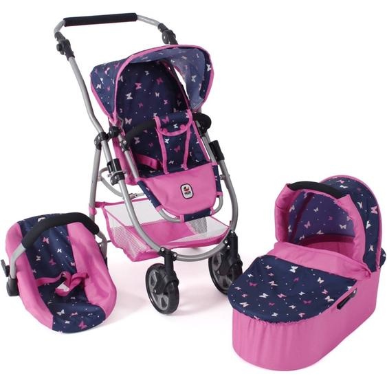 Poussette Pour Poupées, 3 En 1 Emotion - Papillon Multicolore