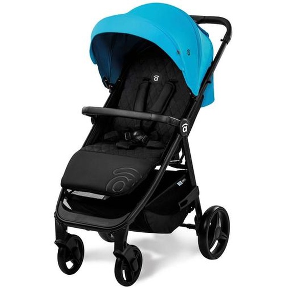 Poussette Rose Emblématique Noir Et Bleu